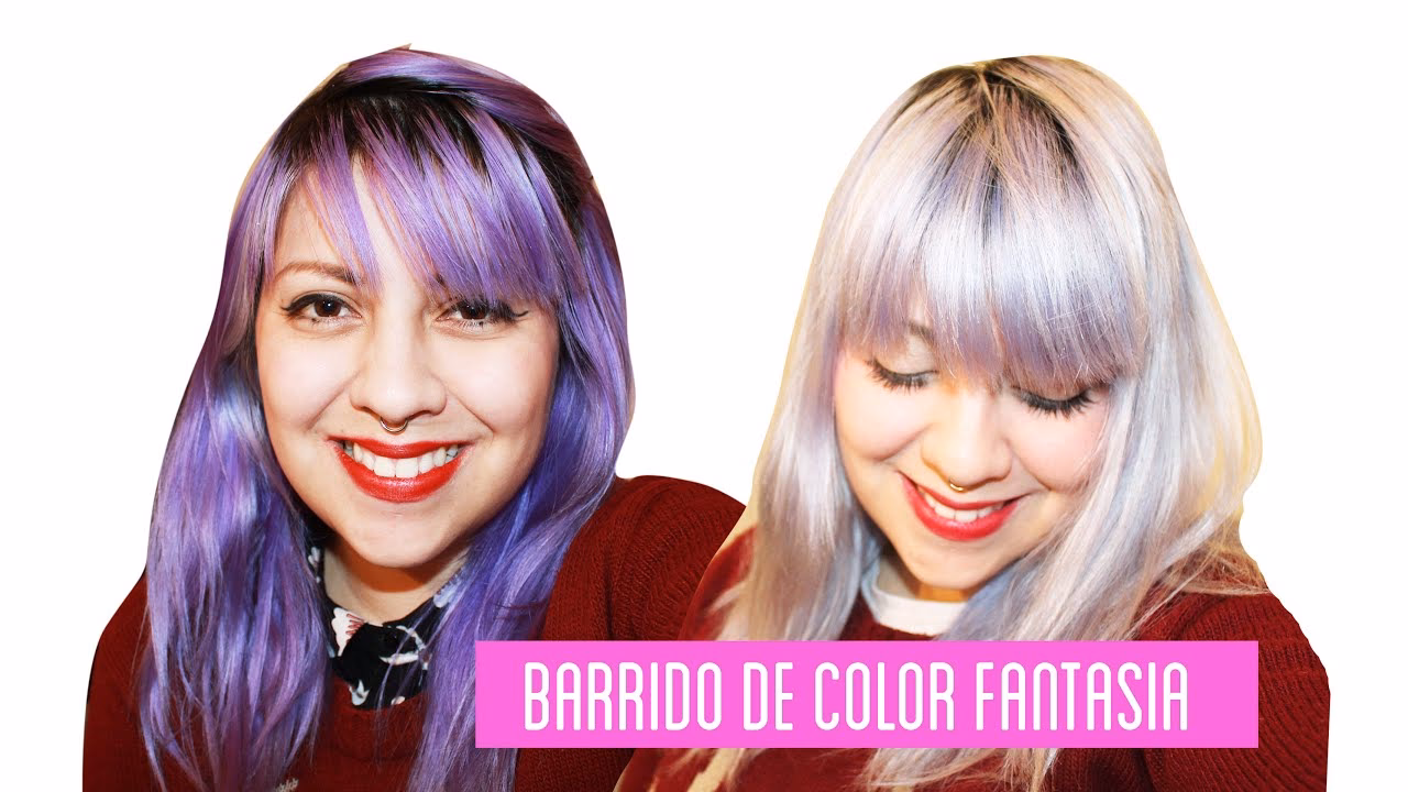 ¿Cómo se aplica el tinte fantasia en el cabello?