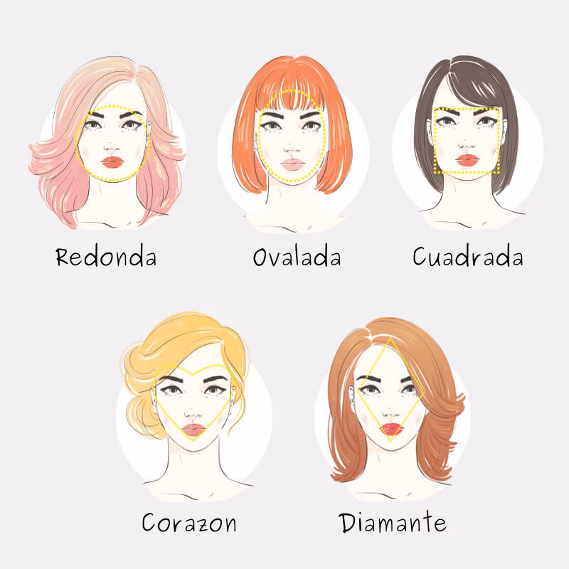 ¿Cuál es la forma ideal del rostro para peinar el cabello?