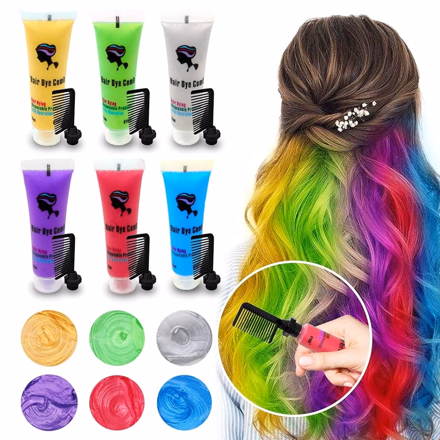 ¿Cómo teñir el cabello oscuro para Halloween?