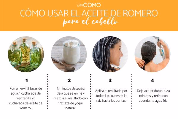 ¿Cuántas veces se puede usar el romero en el cabello?