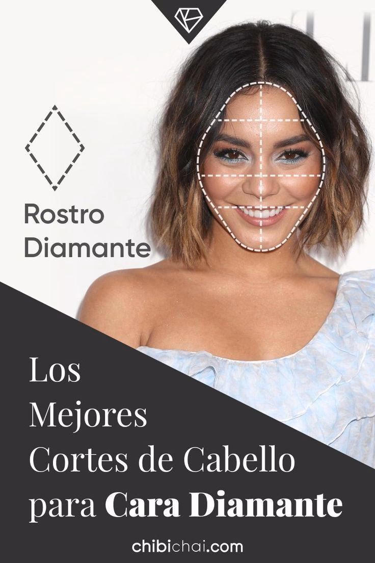 ¿Cuál es el mejor corte de pelo para una cabeza con forma de diamante?
