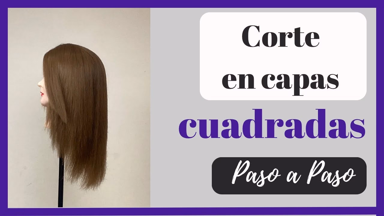 ¿Qué es un corte de pelo en capas cuadradas?