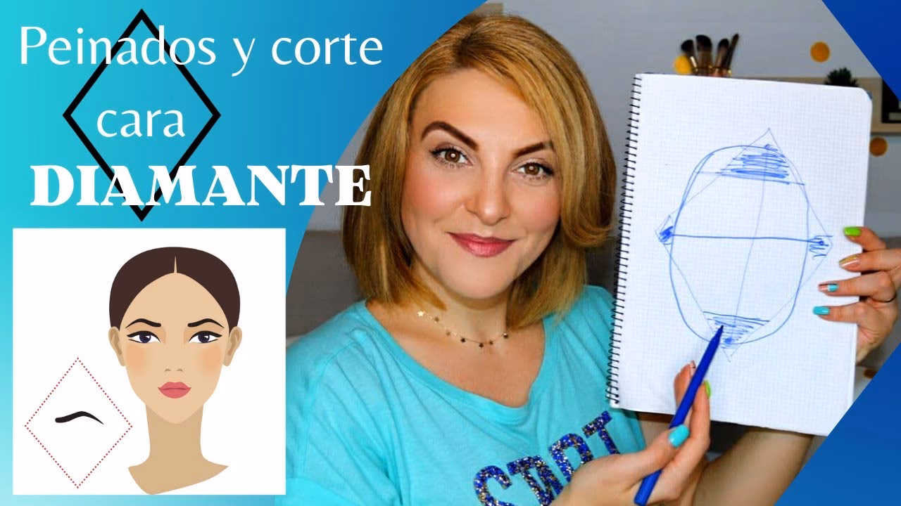 ¿Qué color de cabello combina con la cara de diamante?