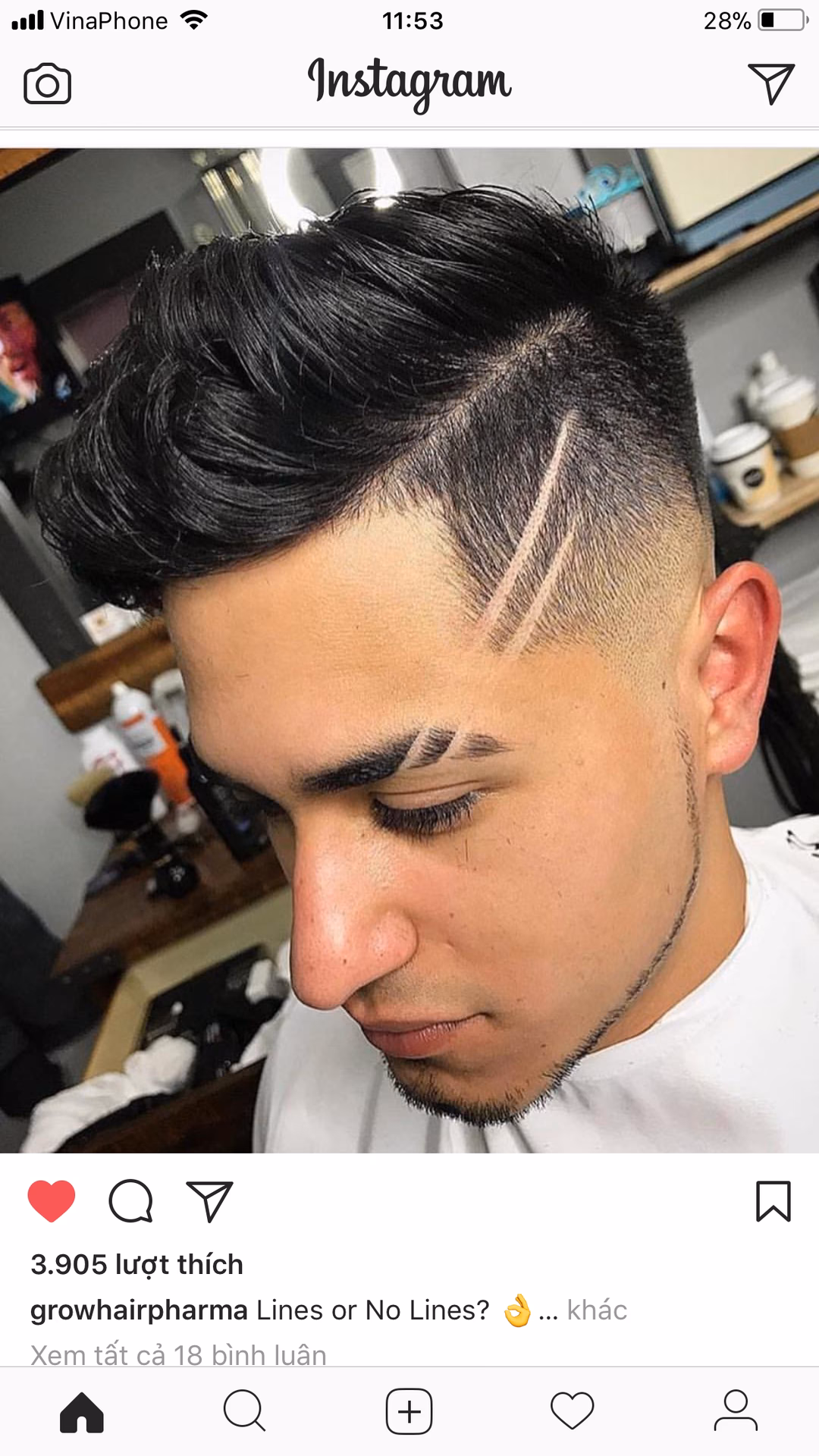 ¿Cómo se llama el corte de la línea de la ceja?