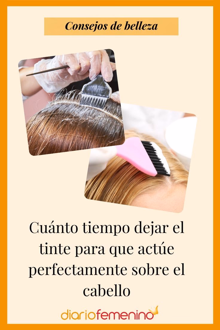 ¿Cuánto tiempo se debe dejar el tinte en las puntas del cabello?