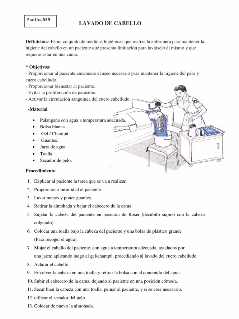 ¿Cómo se hace un lavado de cabello?