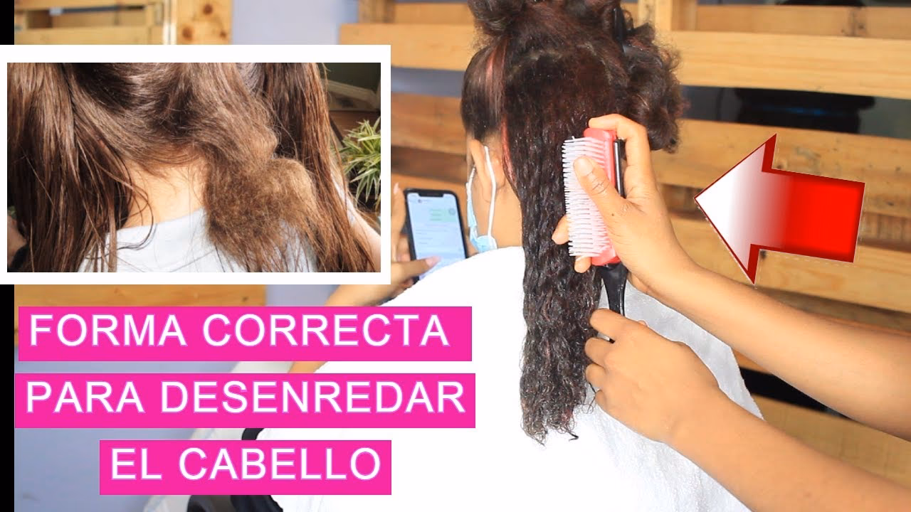 ¿Cómo se dice desenredar el cabello?