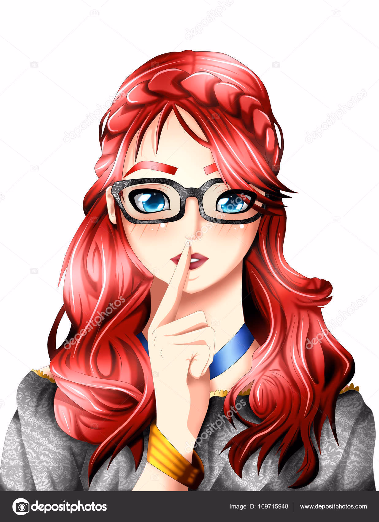 ¿Qué dibujo animado tiene una chica con cabello pelirrojo?