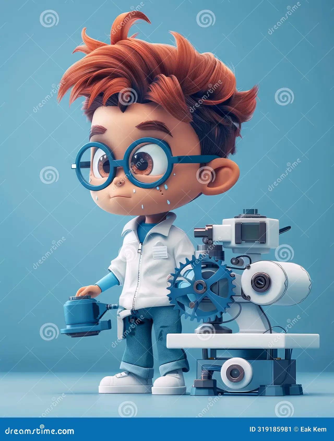 ¿Qué dibujo animado tiene un científico loco y un nieto?