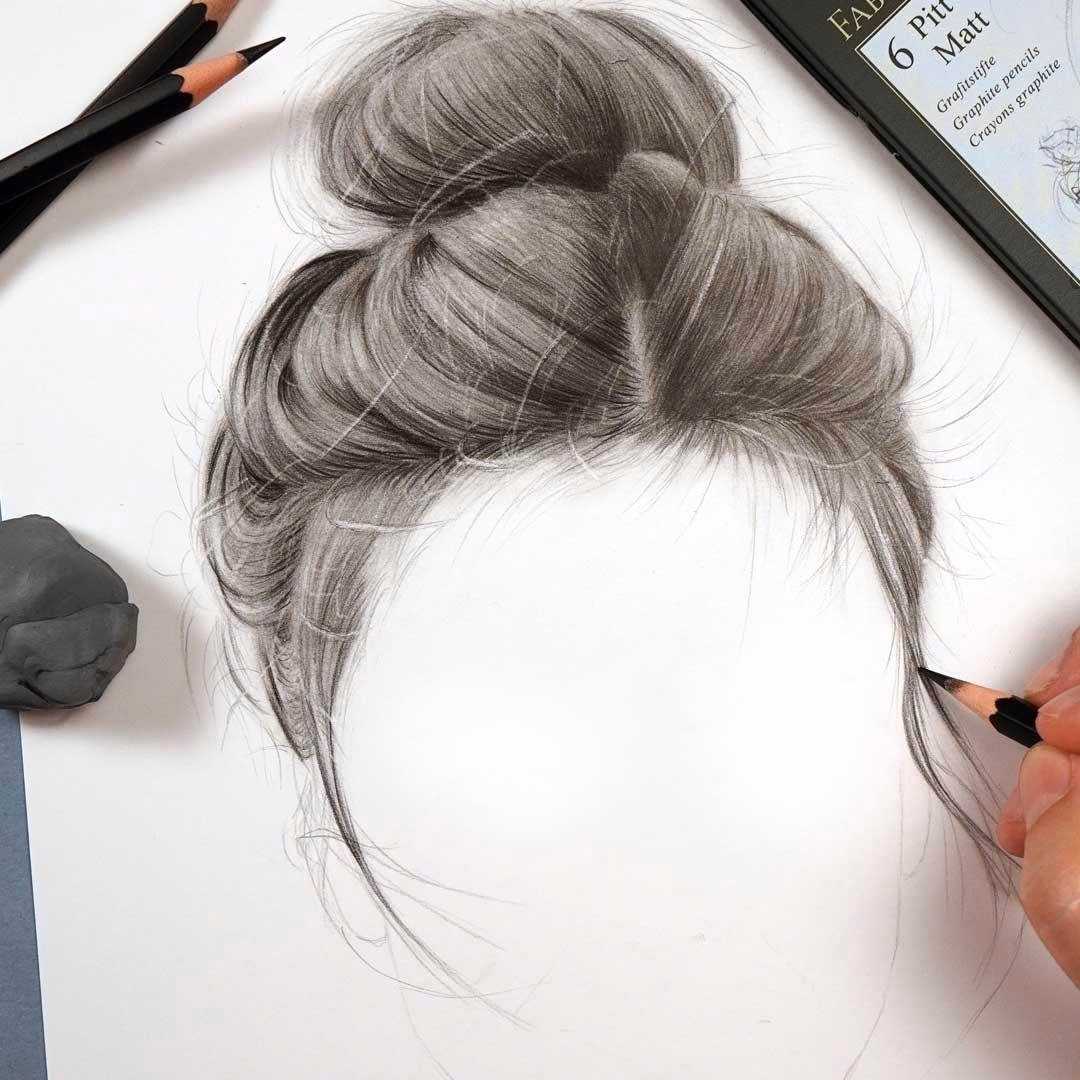 ¿Cómo dibujan los artistas el cabello?