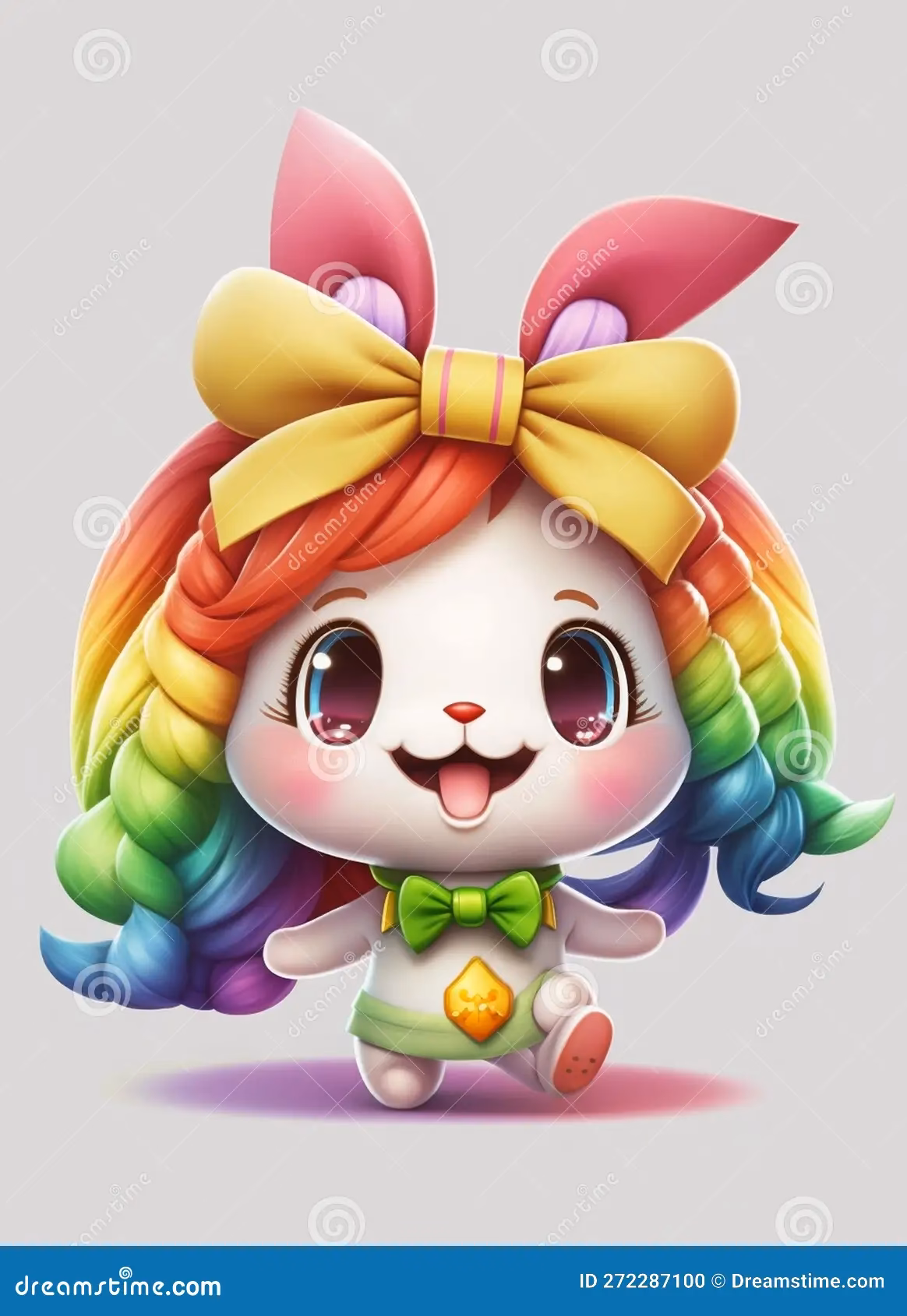 ¿Cómo dibujar el arcoíris kawaii?