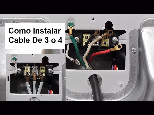 ¿Cómo poner los cables de la secadora?