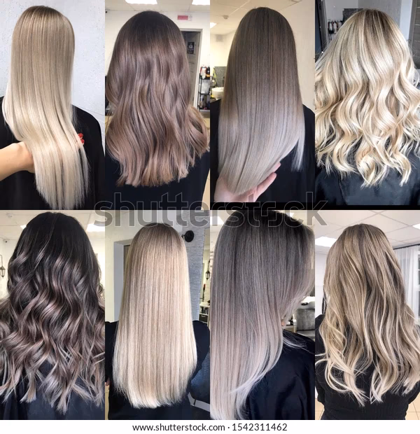 ¿Cómo se llama el cabello con diferentes colores?