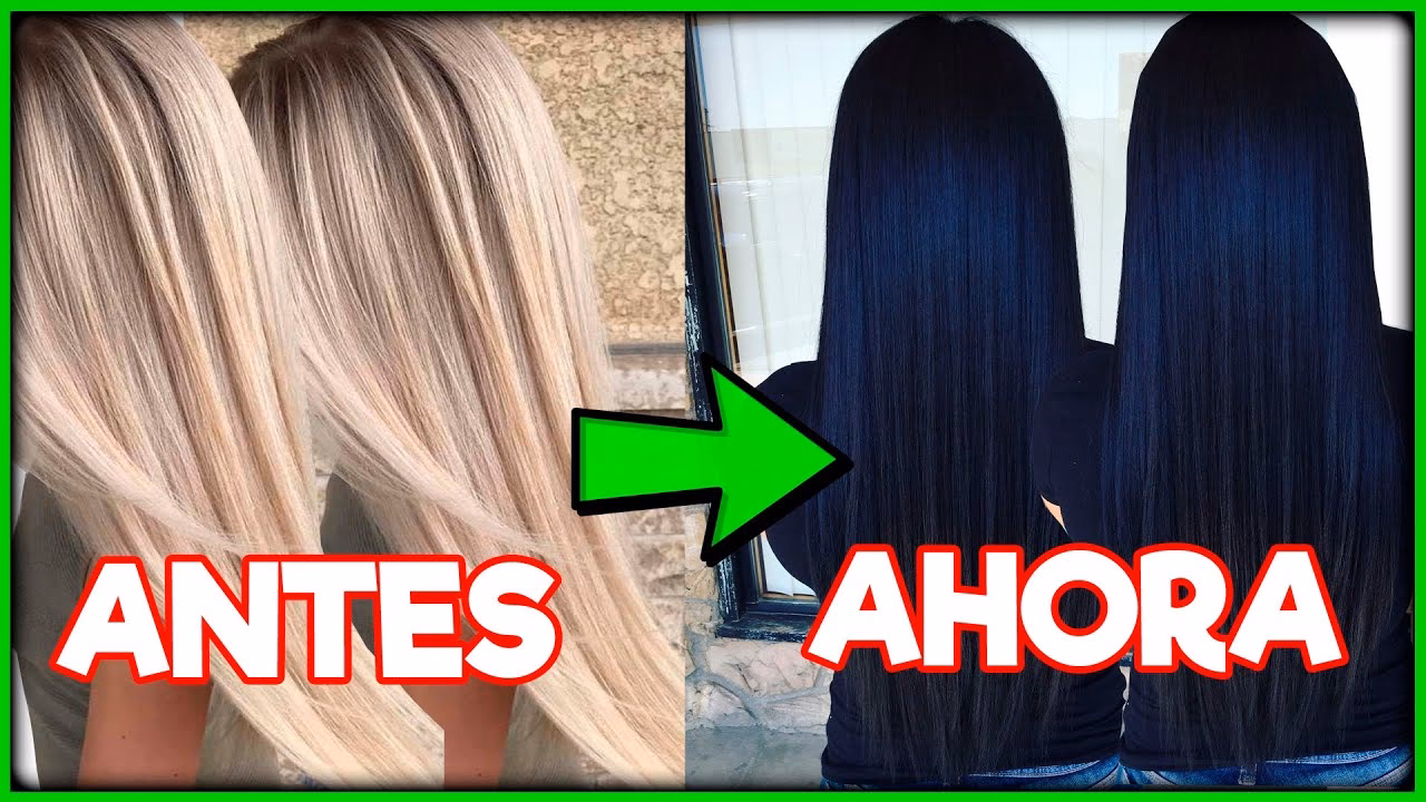 ¿Cómo puedo aclarar mi cabello después de un tinte negro?