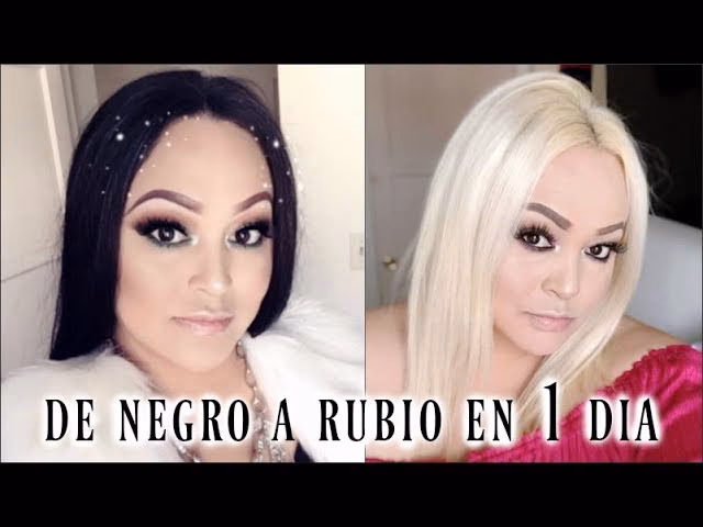 ¿Qué pasa si tengo el cabello negro y me pongo un tinte rubio?