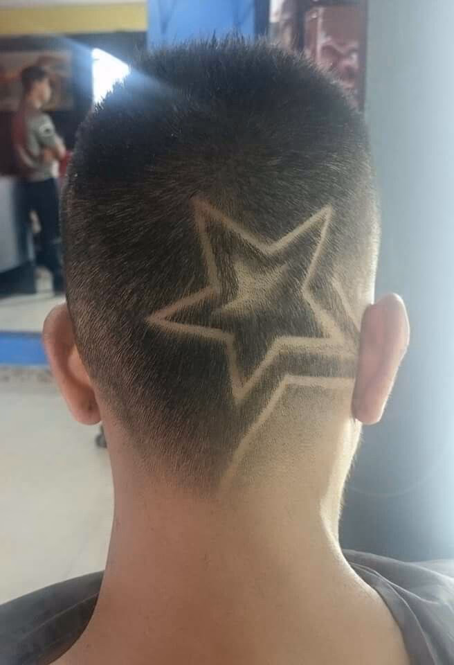 ¿Cómo puedo hacer una estrella en mi cabello?