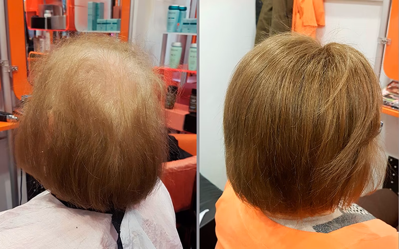 ¿Cuántas filas de extensiones para dar volumen?