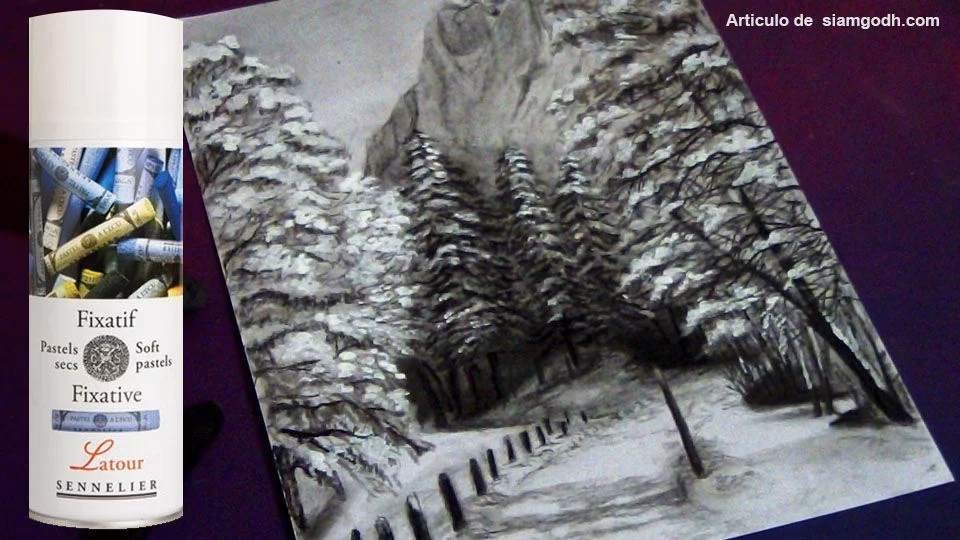 ¿Cómo puedo fijar un dibujo a lápiz?