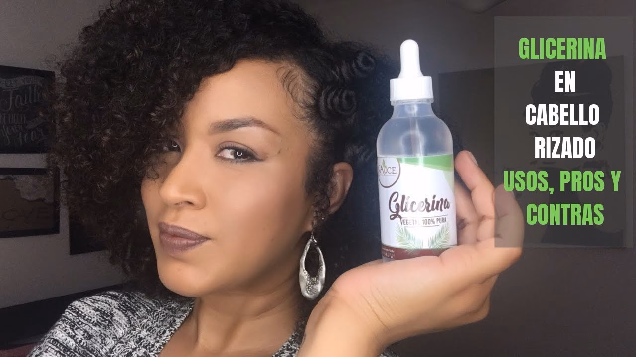 ¿Cómo se debe usar la glicerina en el cabello?