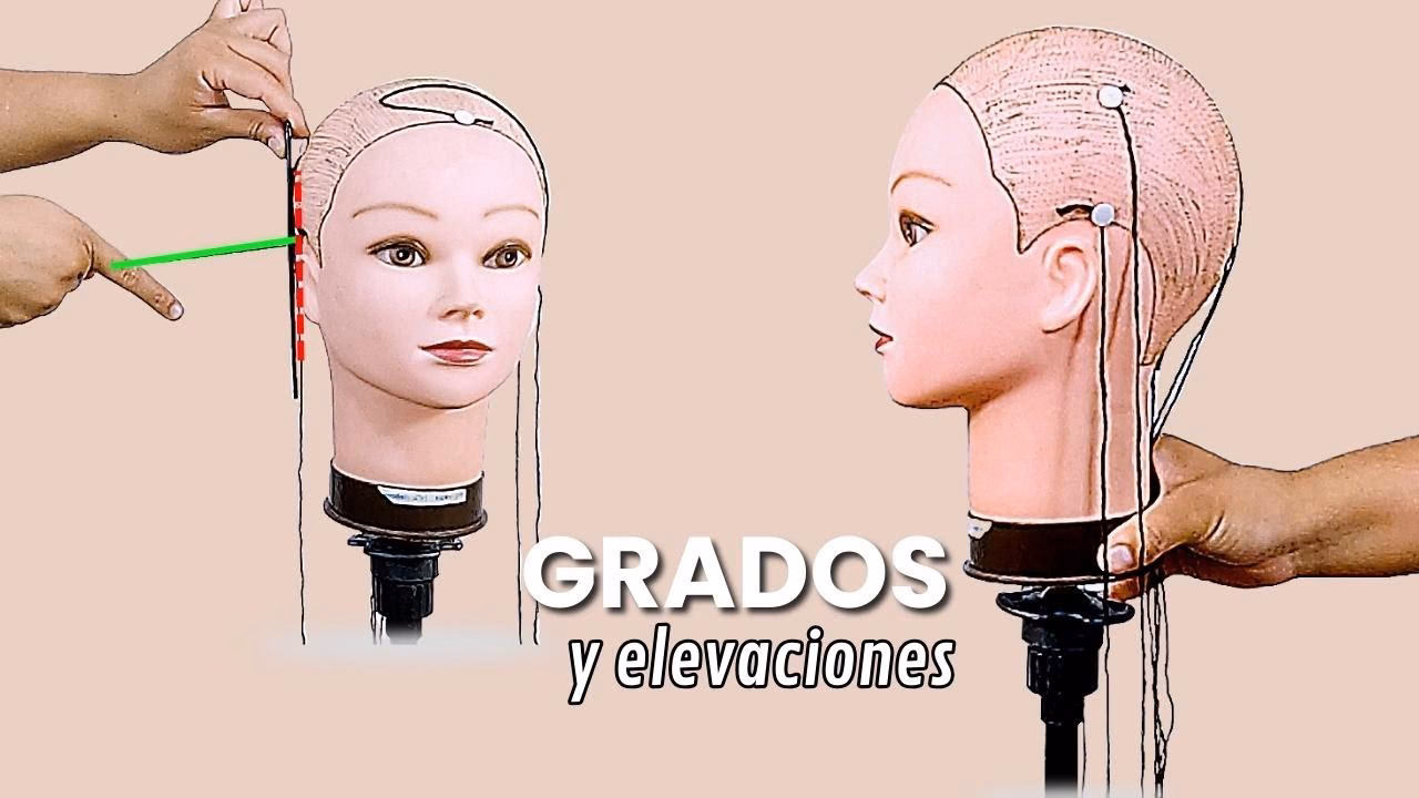 ¿Cuáles son los grados de elevación en el corte de cabello?