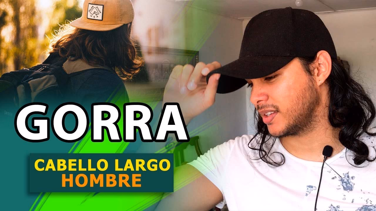¿Cómo llevar una gorra un chico con pelo largo?