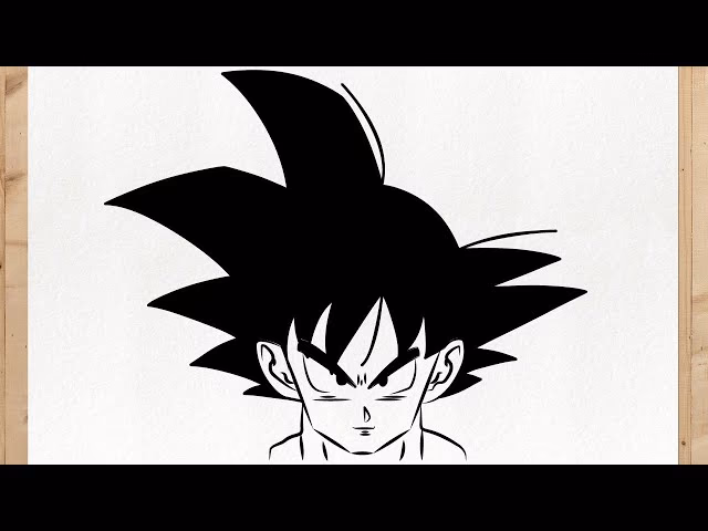¿Cómo hacer el pelo de Goku dibujo?