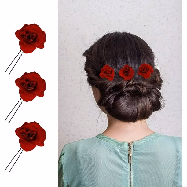 ¿Cómo usar rosas en el cabello?