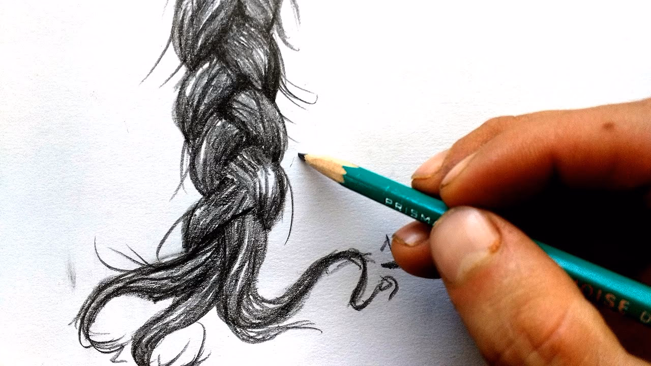 ¿Cómo hacer trenzas para un dibujo?