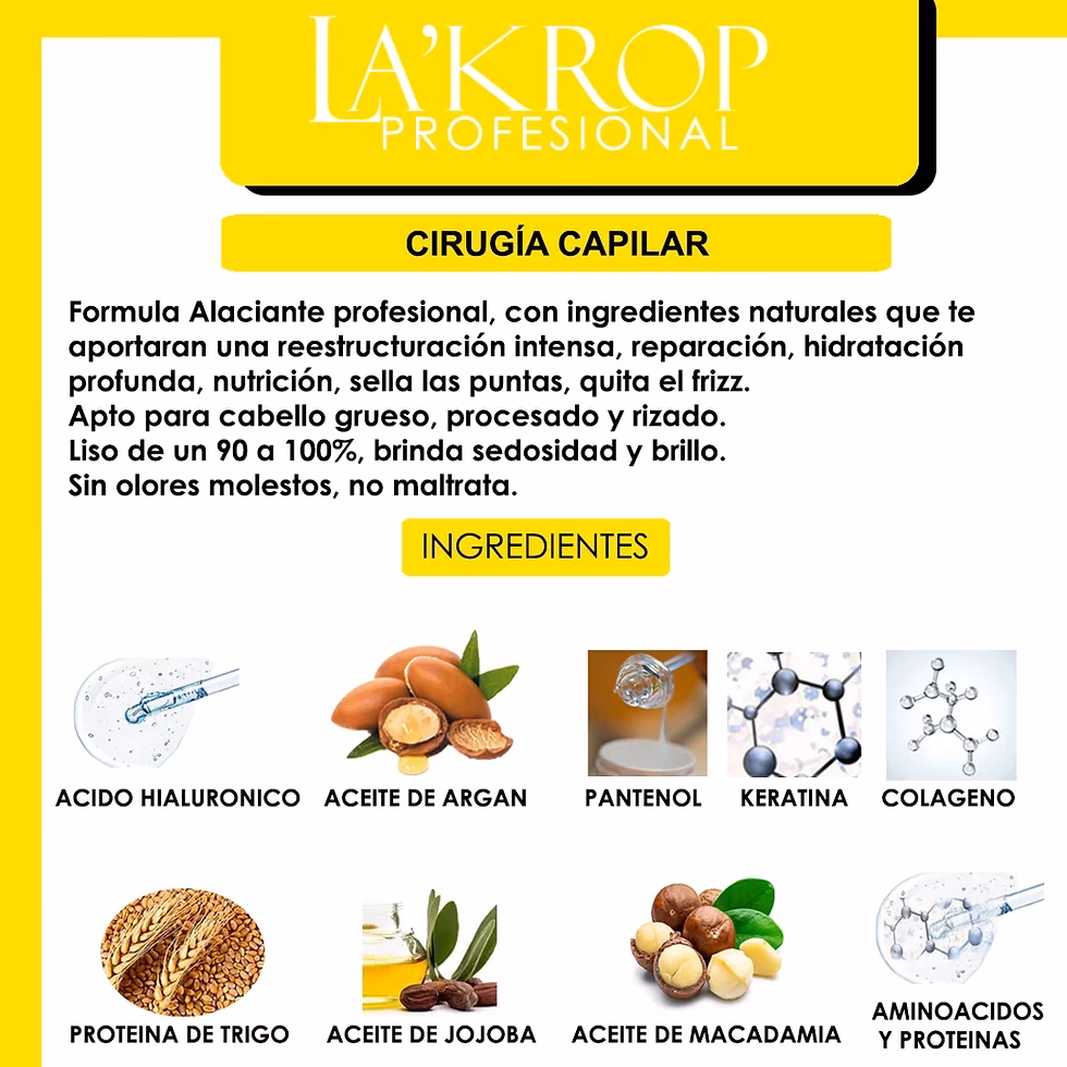 ¿Qué químicos tiene la cirugía capilar?