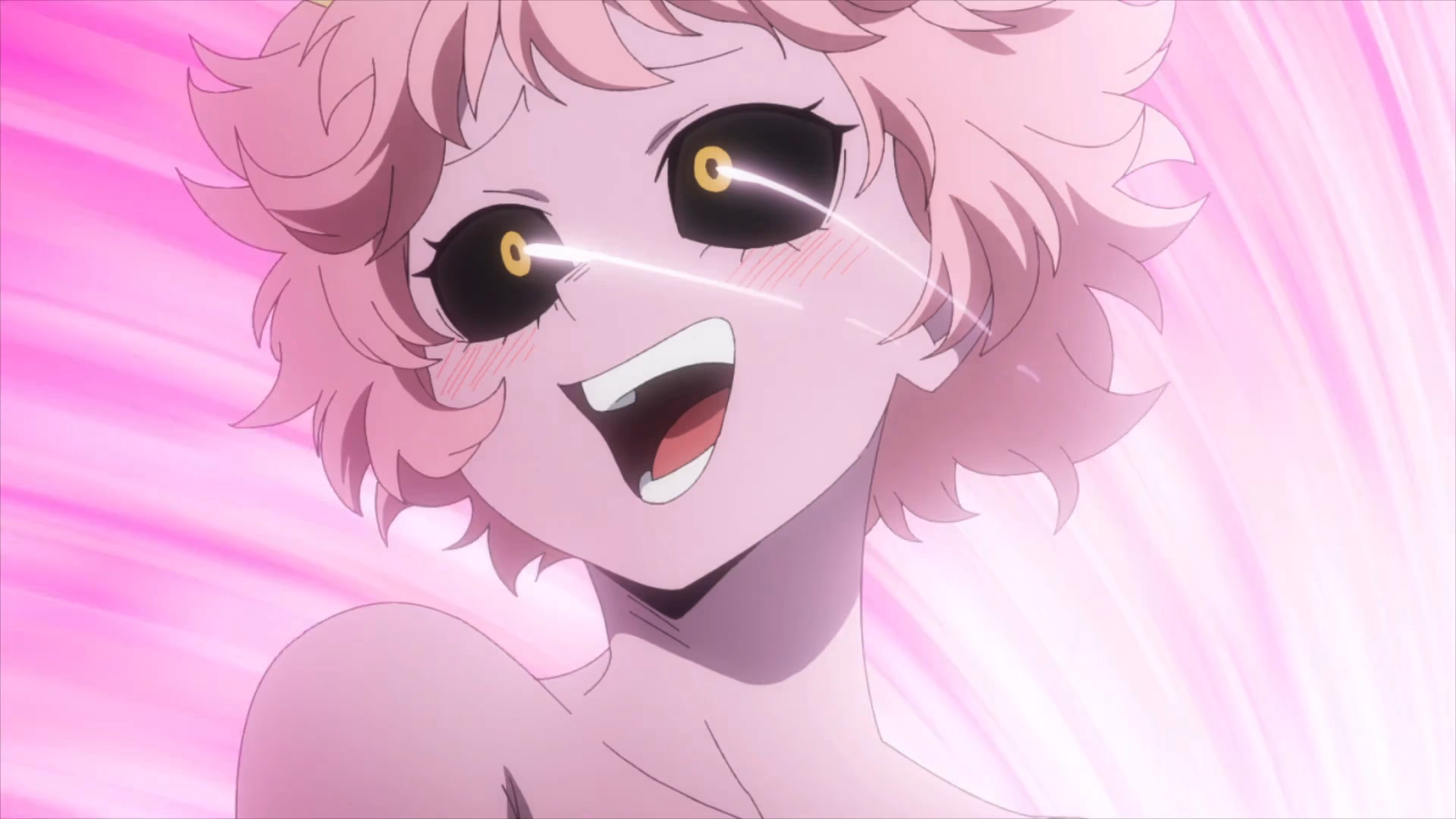 ¿Cómo se llama la chica rosada de MHA?