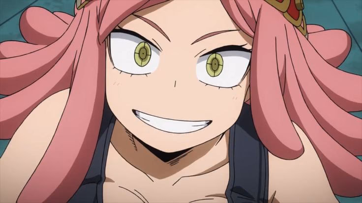 ¿Cómo se llama la chica rosada de MHA?