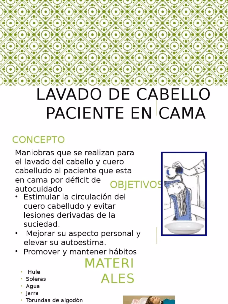 ¿Cuáles son los pasos para realizar un lavado de cabello?