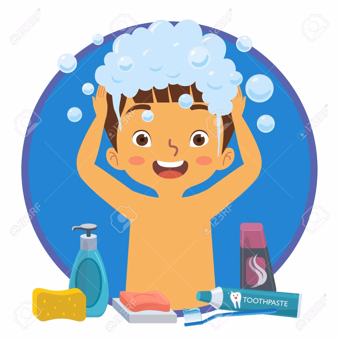 ¿Cómo enseñar a un niño a lavarse el cabello?