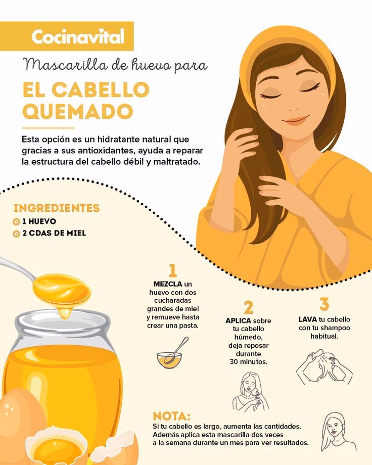 ¿Para qué sirve el huevo con miel en el cabello?