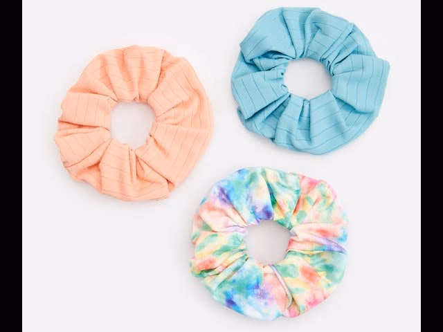 ¿Qué tela se usa para hacer scrunchies?