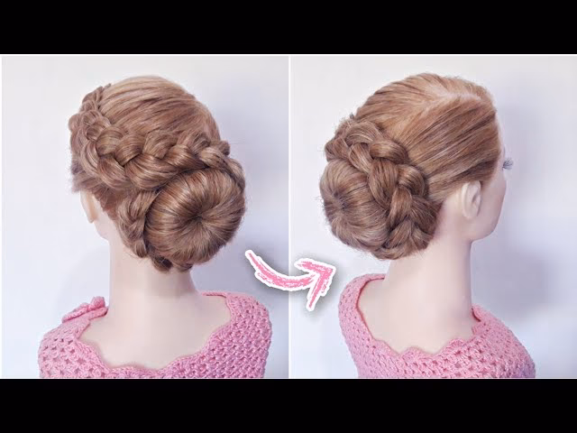 ¿Cómo hacer una trenza en un moño?