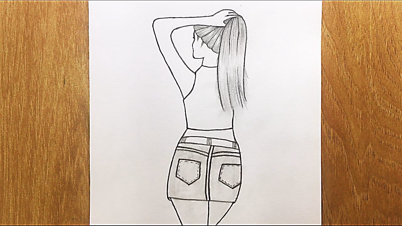 ¿Cómo se dibuja una persona de espalda?