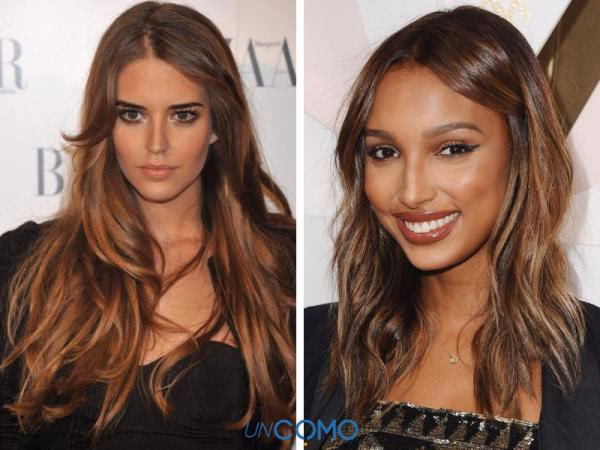 ¿Qué color de pelo resalta los ojos marrones oscuros?