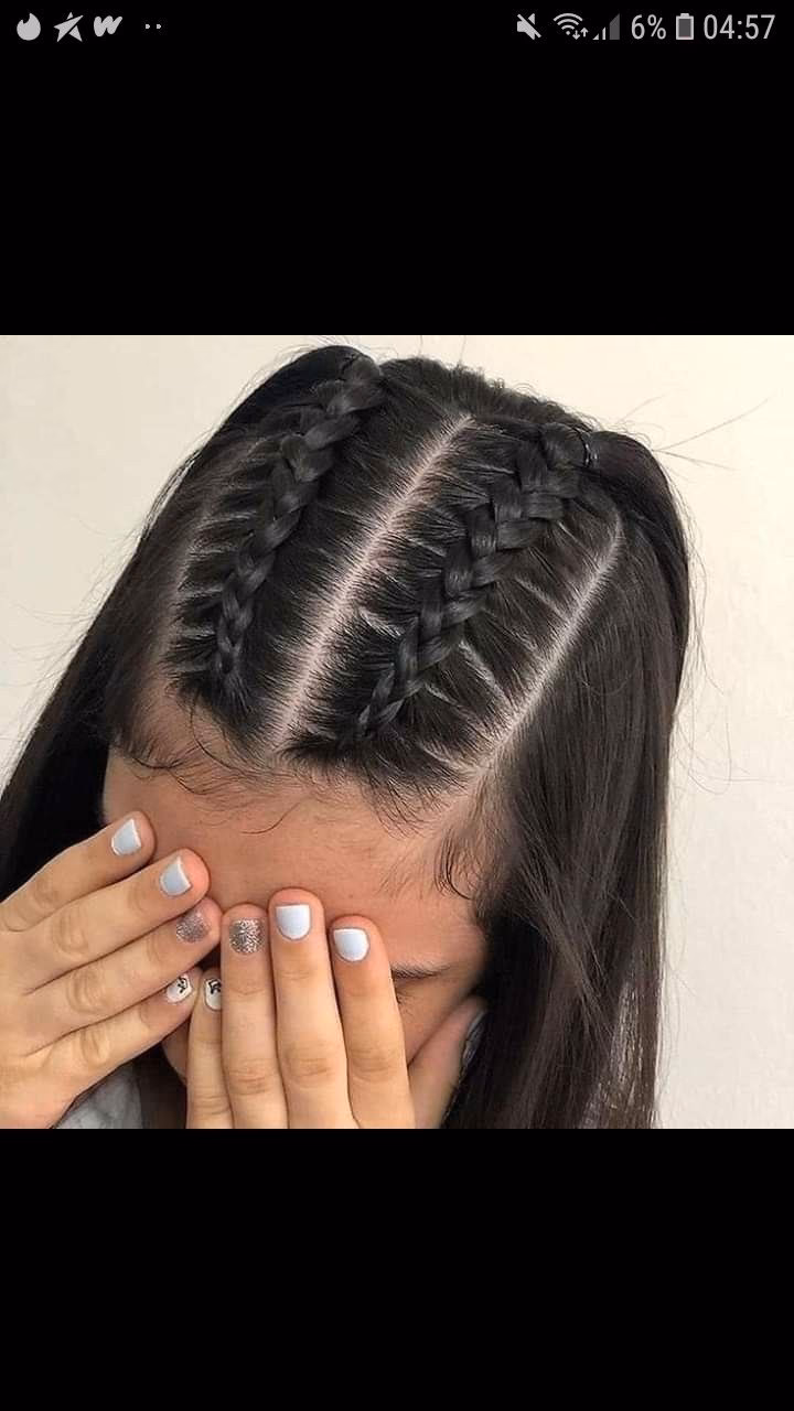 ¿Cómo se llaman las trenzas pegadas adelante y sueltas atrás?