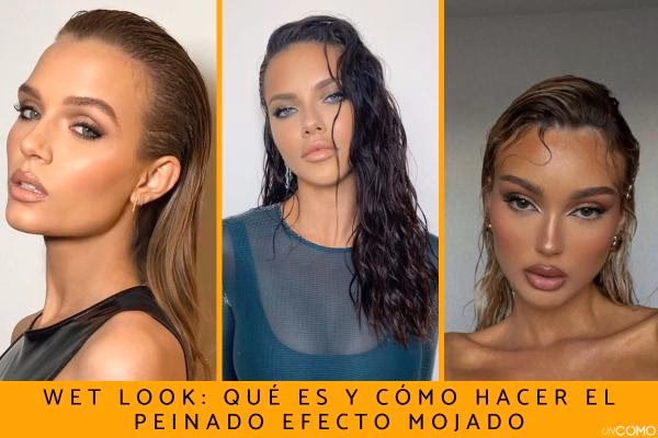 ¿Cómo conseguir el efecto mojado en el cabello rizado?