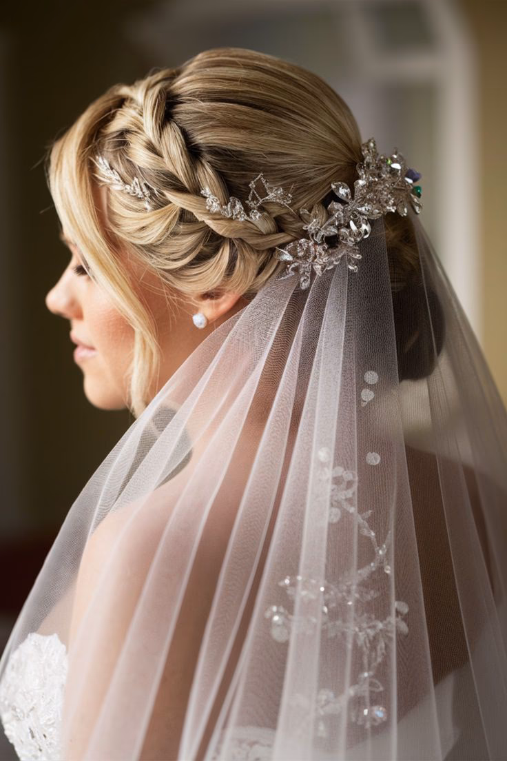 ¿Cuál es el mejor peinado para una novia con pelo largo?