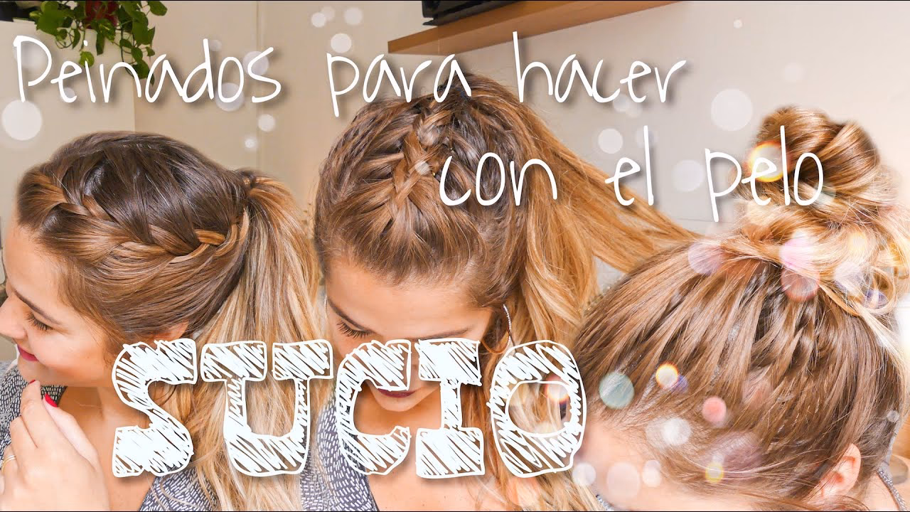 ¿Cómo peinar mi cabello cuando está sucio?