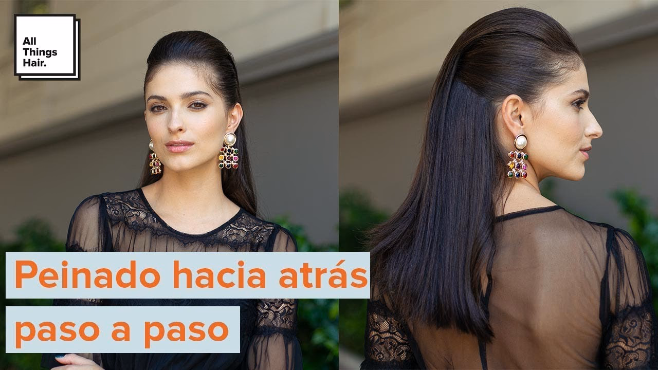 ¿Qué usan las chicas para peinar el cabello hacia atrás?