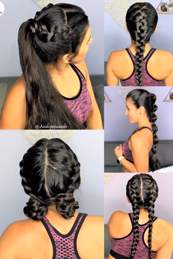 ¿Cómo atar el cabello para hacer ejercicio?