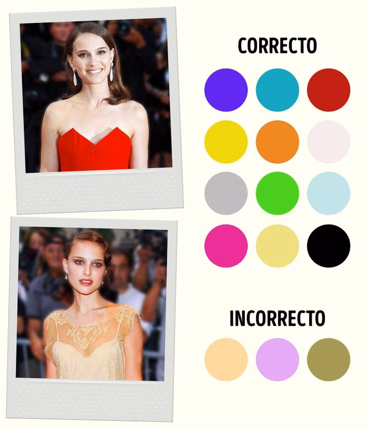 ¿Qué colores favorecen a las castañas de piel blanca?
