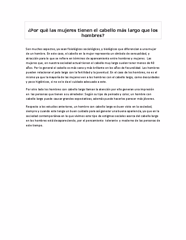 ¿Qué significa el cabello largo para una mujer?