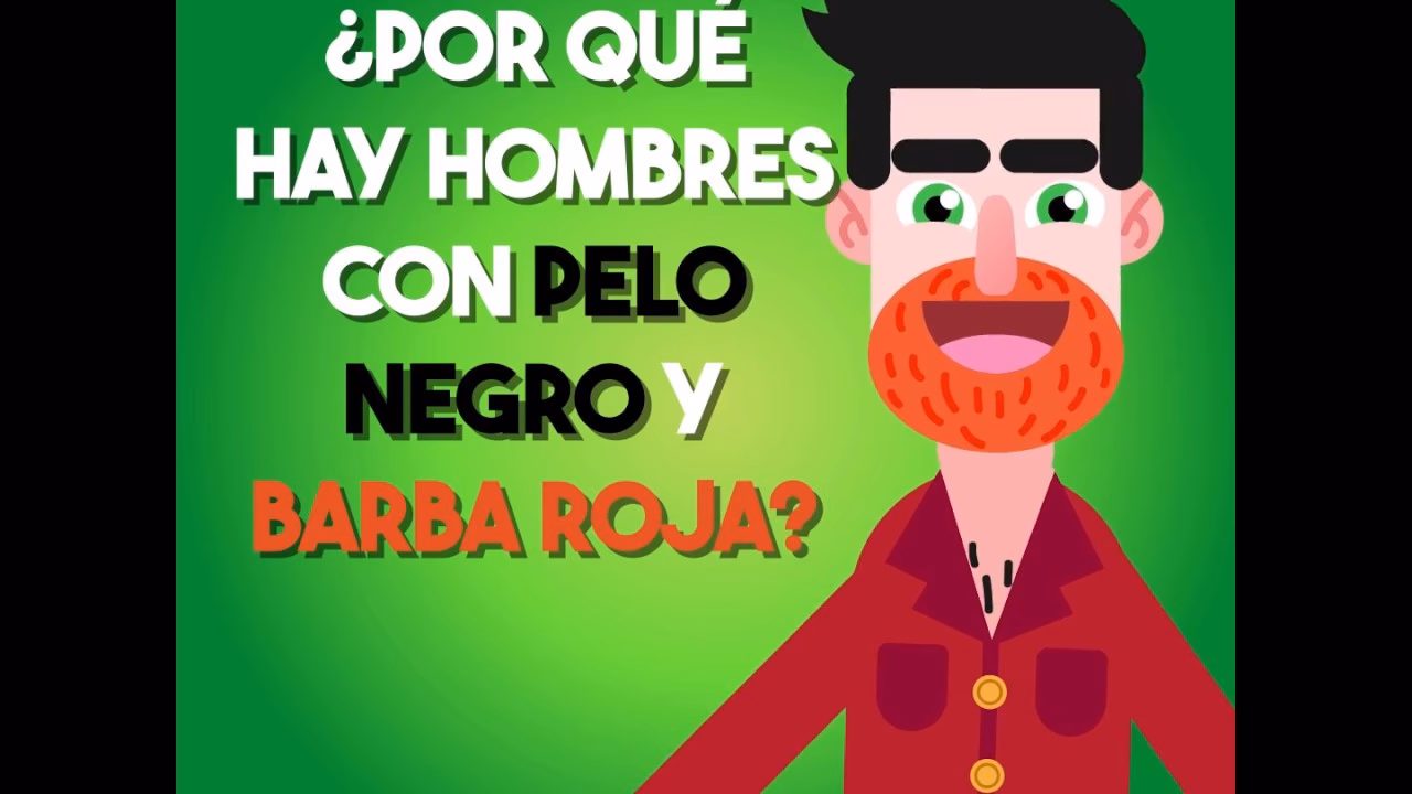 ¿Por qué tengo el pelo negro y la barba roja?