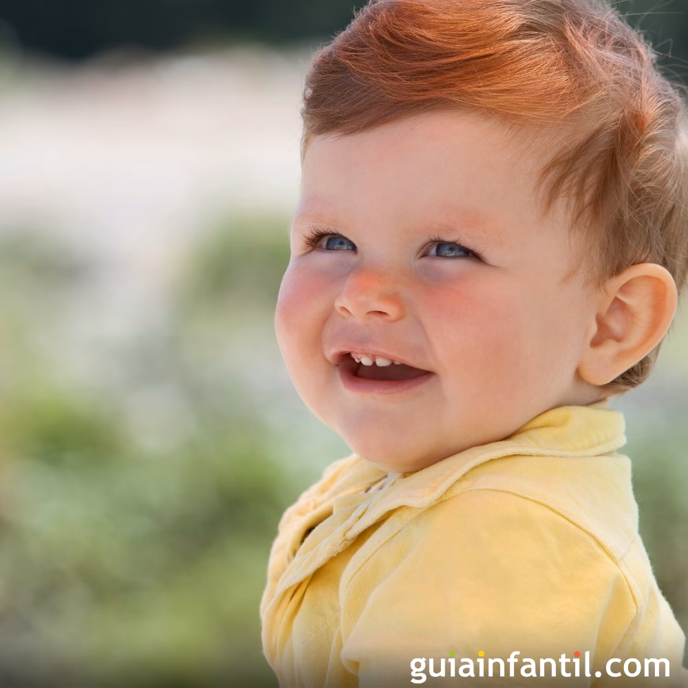 ¿Cómo saber si un bebé tendrá el pelo rojo?
