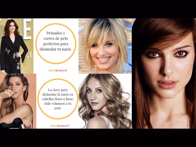 ¿Qué corte de pelo hace que la nariz sea más pequeña?