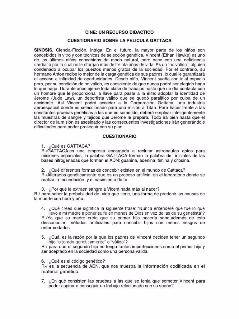 ¿Qué significaba el cabello en Gattaca?